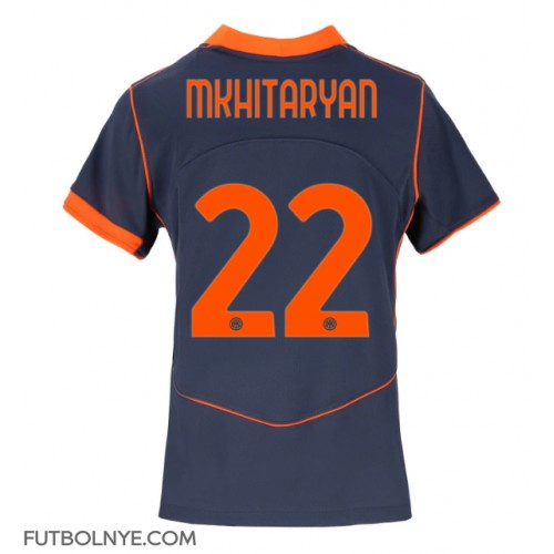 Camiseta Inter Milan Henrikh Mkhitaryan #22 Tercera Equipación para mujer 2025-26 manga corta